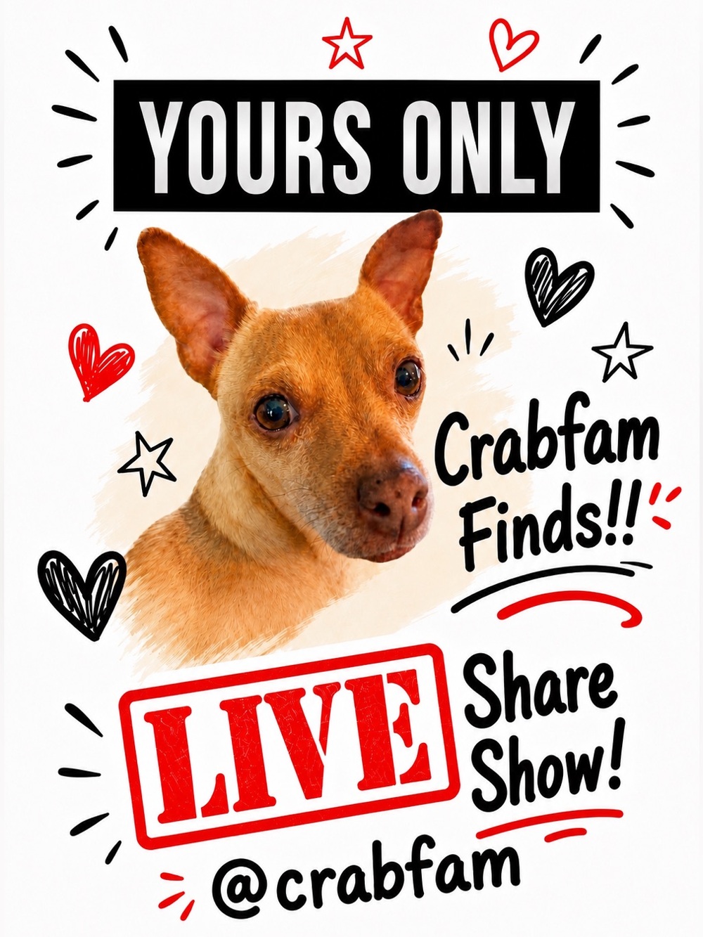 ❤️ for Share Show notification when Crabfam Finds is Live!